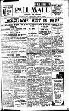 Pall Mall Gazette Friday 07 September 1923 Page 1