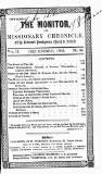 Monitor and Missionary Chronicle Thursday 01 December 1853 Page 1