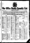 Weekly Casualty List (War Office & Air Ministry ) Tuesday 21 August 1917 Page 1
