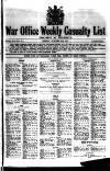 Weekly Casualty List (War Office & Air Ministry ) Tuesday 23 October 1917 Page 1