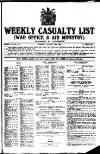 Weekly Casualty List (War Office & Air Ministry ) Tuesday 13 August 1918 Page 1