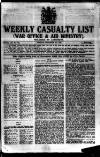 Weekly Casualty List (War Office & Air Ministry ) Tuesday 03 December 1918 Page 1