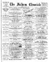 Fulham Chronicle Friday 08 June 1888 Page 1