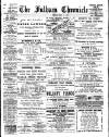 Fulham Chronicle Friday 01 July 1892 Page 1