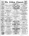 Fulham Chronicle Friday 23 September 1892 Page 1