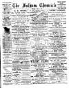 Fulham Chronicle Friday 09 June 1893 Page 1