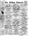 Fulham Chronicle Friday 07 July 1893 Page 1