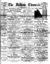 Fulham Chronicle Friday 07 August 1896 Page 1