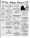 Fulham Chronicle Friday 21 August 1896 Page 1