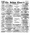 Fulham Chronicle Friday 25 February 1898 Page 1