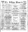 Fulham Chronicle Friday 01 April 1898 Page 1