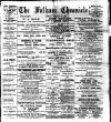Fulham Chronicle Friday 27 January 1899 Page 1
