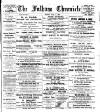 Fulham Chronicle Friday 05 May 1899 Page 1