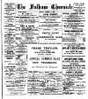 Fulham Chronicle Friday 03 August 1900 Page 1