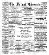 Fulham Chronicle Friday 07 September 1900 Page 1