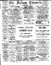 Fulham Chronicle Friday 05 July 1901 Page 1