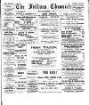 Fulham Chronicle Friday 01 November 1901 Page 1