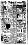 Fulham Chronicle Friday 03 September 1937 Page 1
