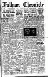 Fulham Chronicle Friday 30 November 1945 Page 1