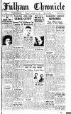 Fulham Chronicle Friday 25 January 1946 Page 1