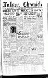 Fulham Chronicle Friday 02 August 1946 Page 1