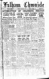 Fulham Chronicle Friday 09 August 1946 Page 1