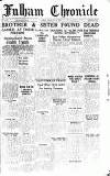 Fulham Chronicle Friday 07 February 1947 Page 1