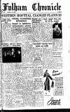 Fulham Chronicle Friday 25 February 1949 Page 1