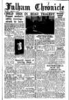 Fulham Chronicle Friday 14 November 1952 Page 1