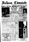 Fulham Chronicle Friday 26 February 1960 Page 1