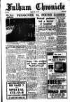 Fulham Chronicle Friday 13 May 1960 Page 1