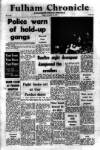 Fulham Chronicle Friday 12 November 1971 Page 1