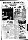 Fulham Chronicle Friday 05 January 1973 Page 1