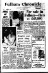 Fulham Chronicle Friday 10 January 1975 Page 1