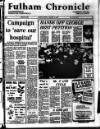 Fulham Chronicle Friday 14 January 1977 Page 1