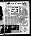 Fulham Chronicle Friday 23 February 1979 Page 1