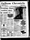 Fulham Chronicle Friday 16 May 1980 Page 1