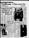 Fulham Chronicle Friday 13 February 1981 Page 1