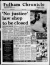 Fulham Chronicle Friday 06 August 1982 Page 1
