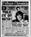 Fulham Chronicle Thursday 01 January 1987 Page 1