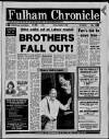 Fulham Chronicle Thursday 22 September 1988 Page 1
