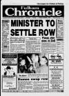Fulham Chronicle Thursday 07 September 1989 Page 1