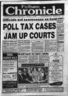 Fulham Chronicle Thursday 01 November 1990 Page 1