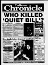 Fulham Chronicle Thursday 02 January 1992 Page 1
