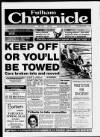 Fulham Chronicle Wednesday 01 April 1992 Page 1