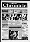 Fulham Chronicle Wednesday 07 October 1992 Page 1