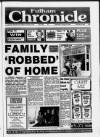 Fulham Chronicle Wednesday 27 January 1993 Page 1