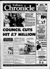 Fulham Chronicle Thursday 18 January 1996 Page 1