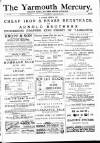 Yarmouth Mercury Saturday 12 January 1884 Page 1