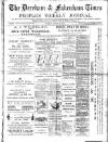 Dereham and Fakenham Times Saturday 19 January 1889 Page 1